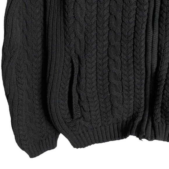 Tabi Women's Black Simply Classic Knit Sweater Jacket - Picture 3 of 7
